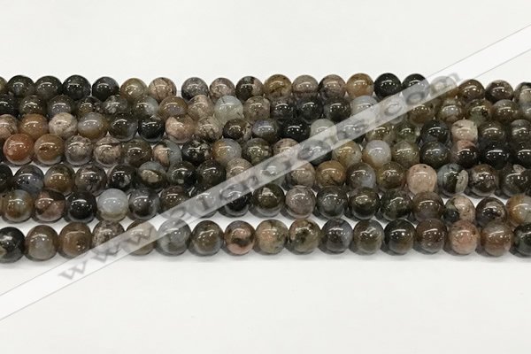 COP1800 15.5 inches 4mm round grey opal beads wholesale