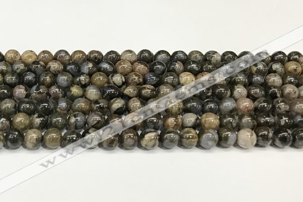 COP1801 15.5 inches 6mm round grey opal beads wholesale