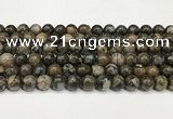 COP1802 15.5 inches 8mm round grey opal beads wholesale