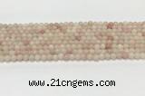 COP1820 15.5 inches 4mm round Chinese pink opal gemstone beads wholesale