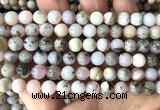 COP1902 15 inches 8mm round pink opal gemstone beads wholesale