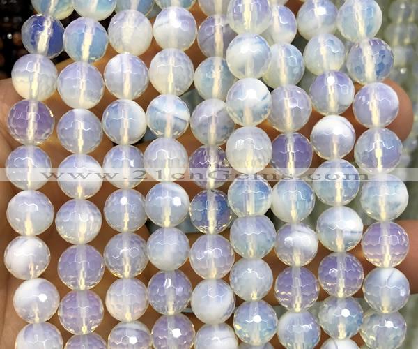 COP1935 15 inches 12mm faceted round opalite beads wholesale