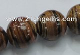 COP200 15.5 inches 20mm round natural brown opal gemstone beads