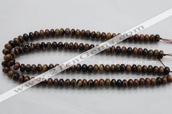 COP201 15.5 inches 6*10mm rondelle natural brown opal gemstone beads