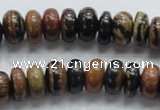 COP202 15.5 inches 7*12mm rondelle natural brown opal gemstone beads