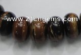 COP204 15.5 inches 10*16mm rondelle natural brown opal gemstone beads