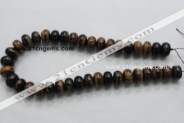 COP204 15.5 inches 10*16mm rondelle natural brown opal gemstone beads