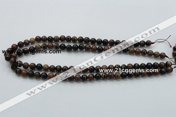 COP220 15.5 inches 8mm round natural brown opal gemstone beads