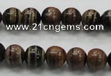 COP221 15.5 inches 10mm round natural brown opal gemstone beads