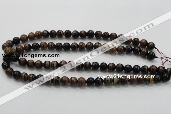 COP221 15.5 inches 10mm round natural brown opal gemstone beads