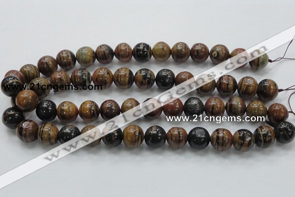 COP223 15.5 inches 14mm round natural brown opal gemstone beads