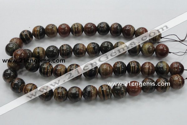 COP224 15.5 inches 16mm round natural brown opal gemstone beads