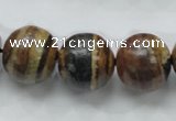 COP225 15.5 inches 18mm round natural brown opal gemstone beads