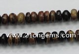 COP226 15.5 inches 5*8mm rondelle natural brown opal gemstone beads