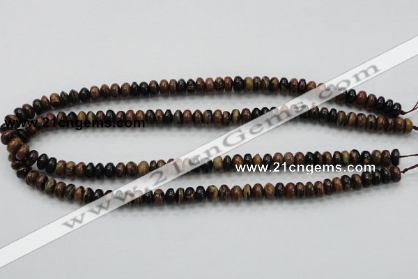 COP226 15.5 inches 5*8mm rondelle natural brown opal gemstone beads