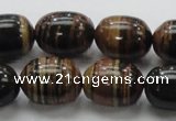 COP227 15.5 inches 15*20mm egg-shaped natural brown opal gemstone beads