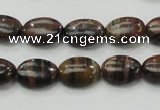 COP231 15.5 inches 10*14mm oval natural brown opal gemstone beads