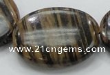 COP235 15.5 inches 30*40mm oval natural brown opal gemstone beads