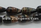 COP238 15.5 inches 10*20mm teardrop natural brown opal gemstone beads