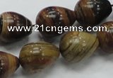 COP239 15.5 inches 15*20mm teardrop natural brown opal gemstone beads