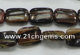 COP249 15.5 inches 12*16mm rectangle natural brown opal gemstone beads