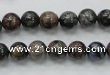 COP266 15.5 inches 10mm round natural grey opal gemstone beads