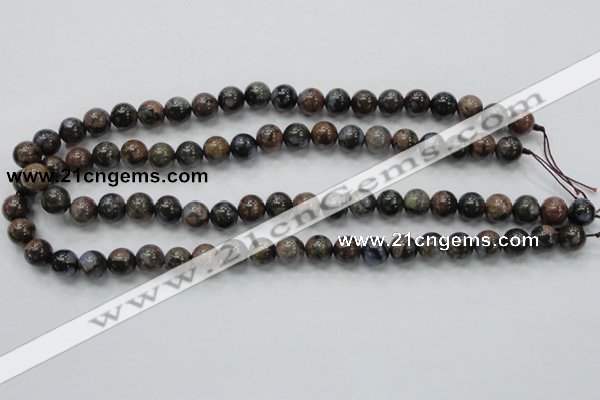 COP266 15.5 inches 10mm round natural grey opal gemstone beads