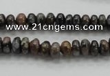 COP268 15.5 inches 4*8mm rondelle natural grey opal gemstone beads