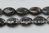 COP269 15.5 inches 10*14mm oval natural grey opal gemstone beads