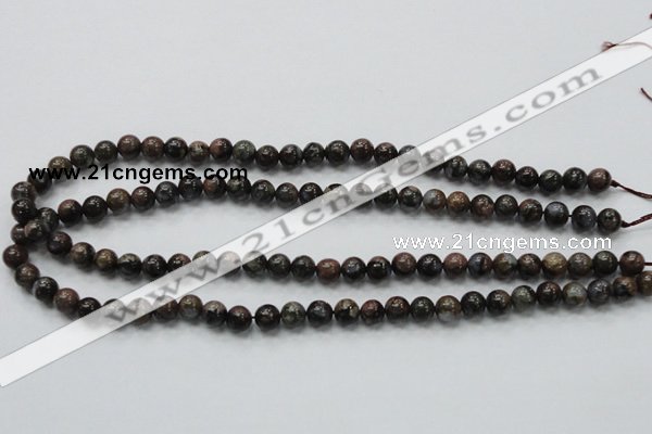 COP282 15.5 inches 6mm round natural grey opal gemstone beads