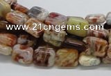 COP305 15.5 inches 8*10mm rectangle brandy opal gemstone beads wholesale