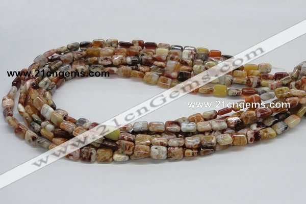 COP305 15.5 inches 8*10mm rectangle brandy opal gemstone beads wholesale