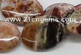 COP307 15.5 inches 22*30mm oval brandy opal gemstone beads wholesale