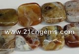 COP322 15.5 inches 16*16mm square brandy opal gemstone beads wholesale