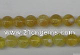 COP332 15.5 inches 8mm round yellow opal gemstone beads wholesale