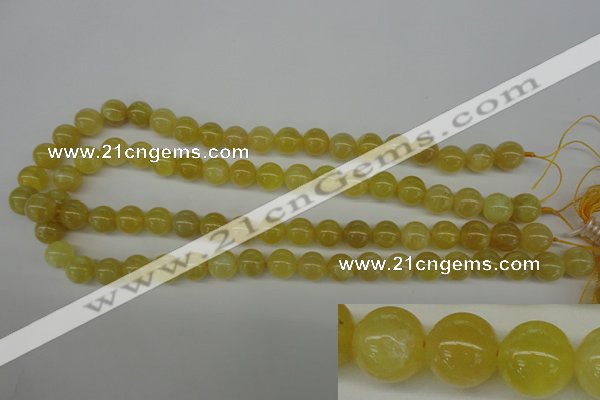 COP333 15.5 inches 10mm round yellow opal gemstone beads wholesale