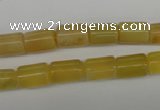 COP338 15.5 inches 8*11mm tube yellow opal gemstone beads