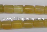 COP339 15.5 inches 10*12mm tube yellow opal gemstone beads