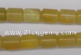 COP339 15.5 inches 10*12mm tube yellow opal gemstone beads