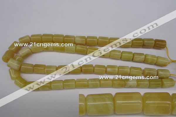 COP340 15.5 inches 10*14mm tube yellow opal gemstone beads
