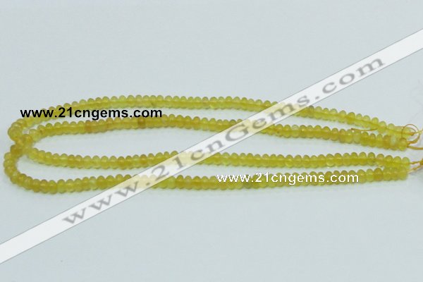 COP350 15.5 inches 4*6mm rondelle yellow opal gemstone beads wholesale