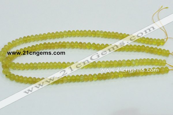 COP351 15.5 inches 5*8mm rondelle yellow opal gemstone beads wholesale