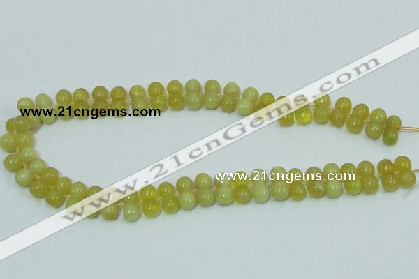 COP355 15.5 inches 8*16mm bone shape yellow opal gemstone beads