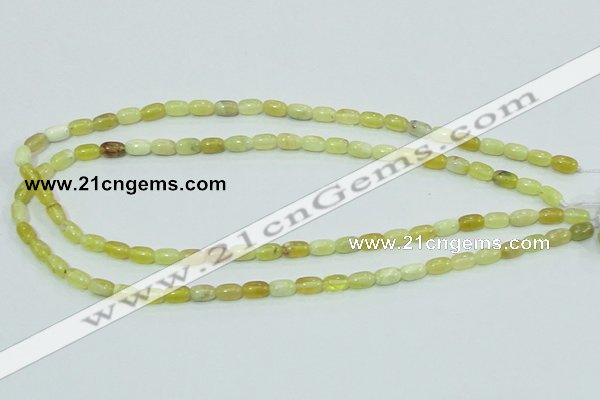 COP356 15.5 inches 5*8mm rice yellow opal gemstone beads wholesale