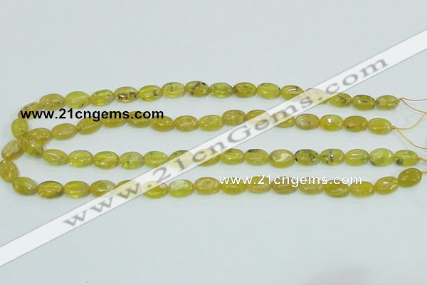 COP361 15.5 inches 9*12mm oval yellow opal gemstone beads wholesale