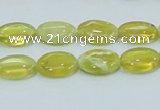 COP362 15.5 inches 10*14mm oval yellow opal gemstone beads wholesale