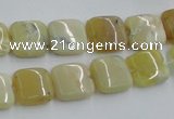 COP372 15.5 inches 12*12mm square yellow opal gemstone beads