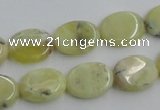 COP377 15.5 inches 12*16mm oval yellow opal gemstone beads wholesale