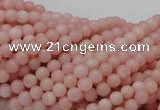 COP401 15.5 inches 4mm round Chinese pink opal gemstone beads