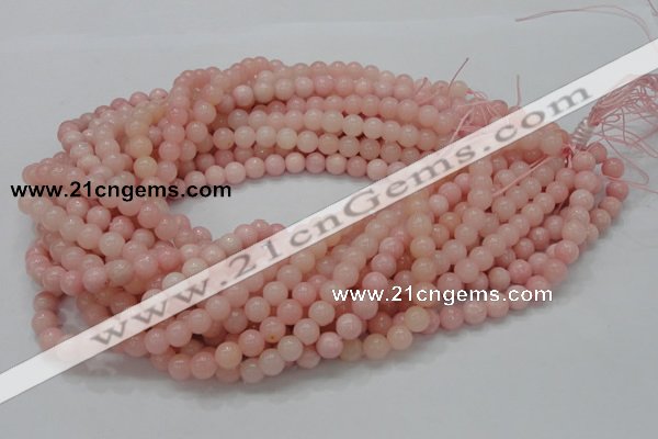 COP403 15.5 inches 8mm round Chinese pink opal gemstone beads